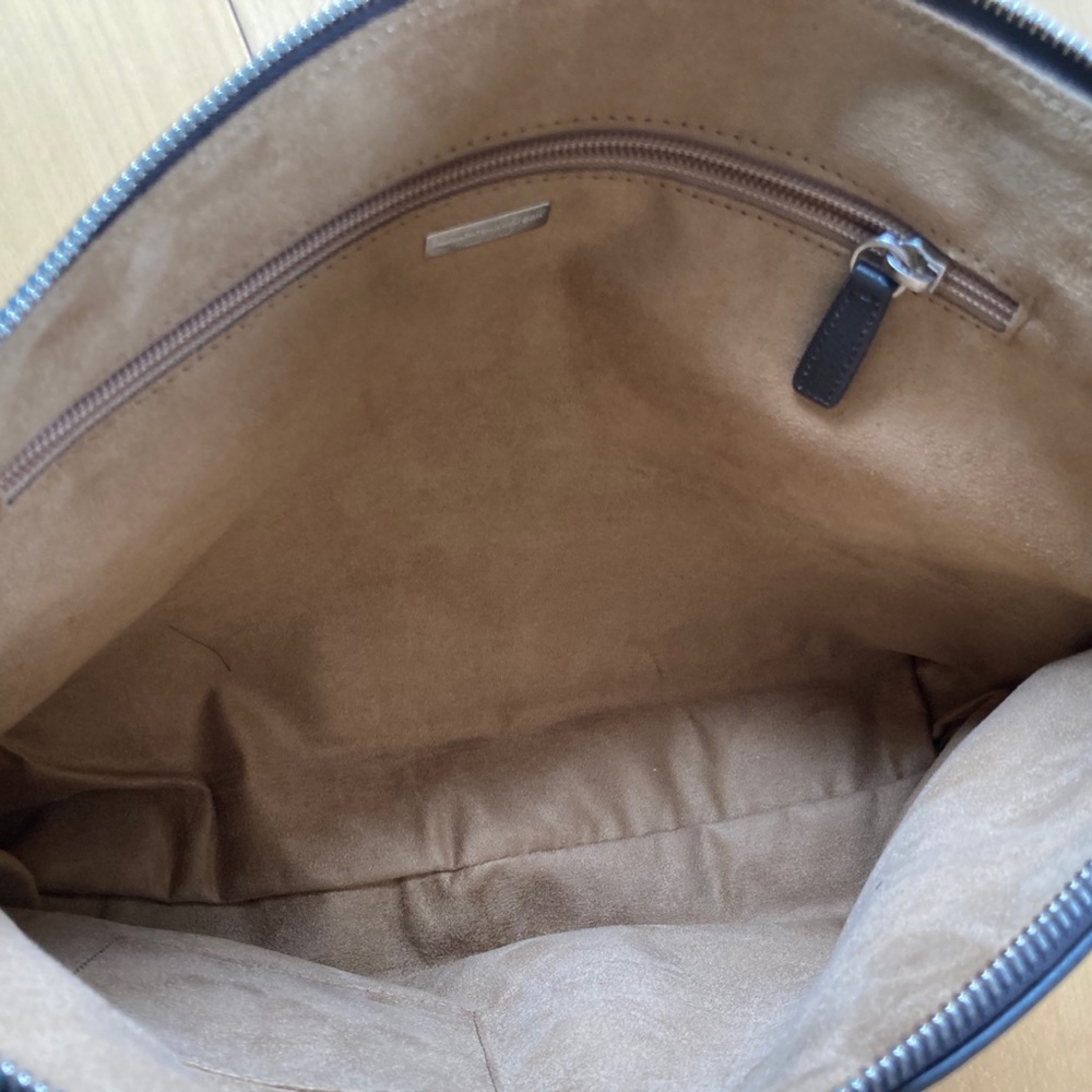 Ermenegildo Zenga Dark Brown Leather Messenger Bag - Picture 2 of 6